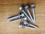 #14 x 2" Hex Washer Head Stainless Steel Wood Substrate Screw